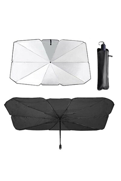 zola Umbrella car sunshade, Zola, protects against solar radiation, universal, 130x75 cm, black/grey