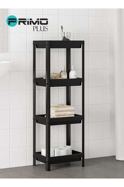 Primo Plus Viskin shelving unit black 36x100cm
