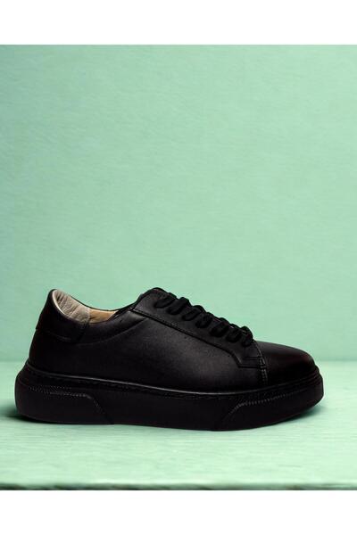 crybrands Ανδρικά παπούτσια casual με ελαστική σόλα από 100% δέρμα με κορδόνια