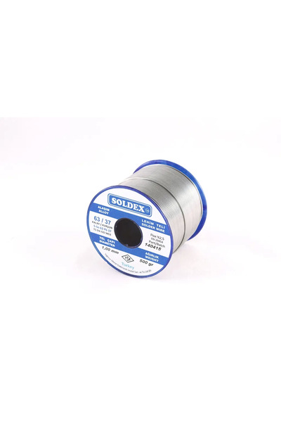 ARNEER 63-37, 500 Gr 3 Mm - Pastasız Vitray Lehim Teli, Sn:63 - Pb:37