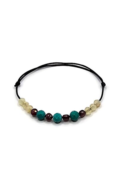 Lexy's Boutique Bratara ajustabila, zodia Sagetator, Lexy's Boutique, pietre semipretioase Turcoaz, Granat si Citrin