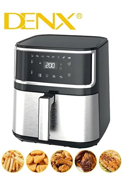 Denx 8L 1800W Healthy Electric Air Fryer for Frying/Grilling/Baking/Roasting - Black by Dinx