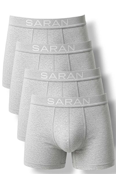 Fanilam Ανδρικό μπόξερ από βαμβακερό ελαστικό ύφασμα 4 τεμαχίων - Αντι-ιδρωτικό ύφασμα που αναπνέει