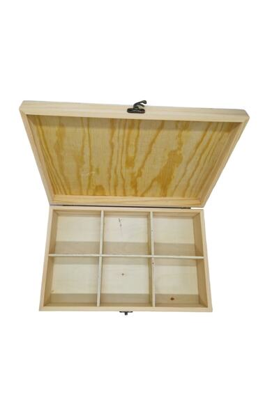 OEM Compartimented Wooden Box 29cmX18cmX6.5cm