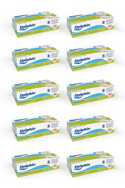 supertrend قفازات لاتكس بيضاء مبودرة S 100 قطعة × 10 عبوات