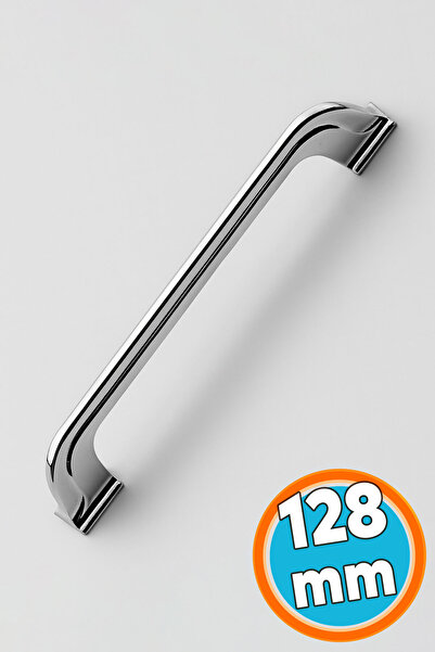 NZB Mobilya Mutfak Dolabı Çekmece Dolap Kapak Kulpu Kulpları Kulbu Krom Metal Kulp 128 Mm Düz