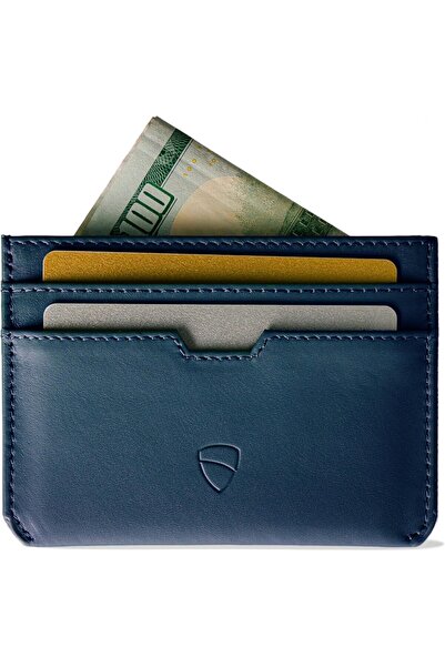 Vaultskin MOORGATE Slim Card Holder - Minimalist Leather Wallet, RFID Blocking Sleeve, Fits Front Po