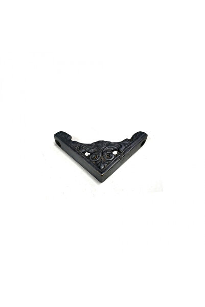 MEKs Antique Style Decorative Brass Corner Ornament - 58X58 Mm, Oxide