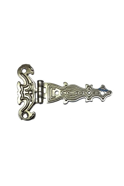 Twin Store Decorative, Sheet Metal Single Tail Hinge - 40X68 Mm, Small, Nicke...