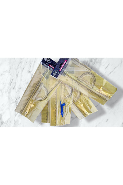 Okul Cetvel Takimi çizim Seti (4 parça) 1 adet