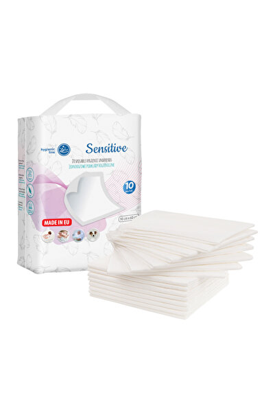 Akuku Set 10 aleze de unica folosinta Sensitive 60 x 90 cm,perfect pentru pro...