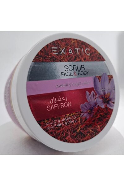 Exotic مقشر الزعفران الفاخر للوجه والجسم 400 مل