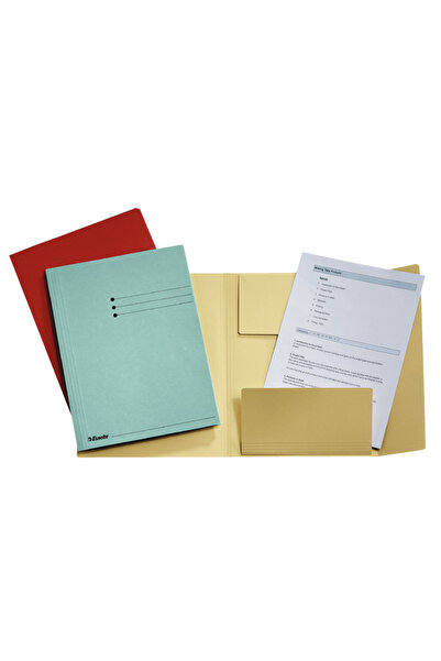 Esselte cardboard envelope file 3 flaps blue