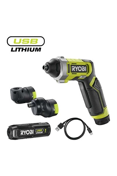 Ryobi RSD4-120TA2 Akülü Tornavida Köşe + Ofset Başlık Seti 4V