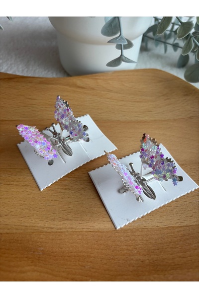 minikidsstore Yaylı Renkli 2’li Kelebek Tokalar