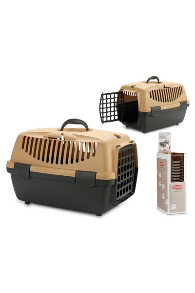 LUNA HOME Transport cage for cats or small dogs STEFANPLAST, beige