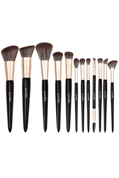LUXORISE Set of 12 Star Glamour Makeup Brushes + GIFT Case
