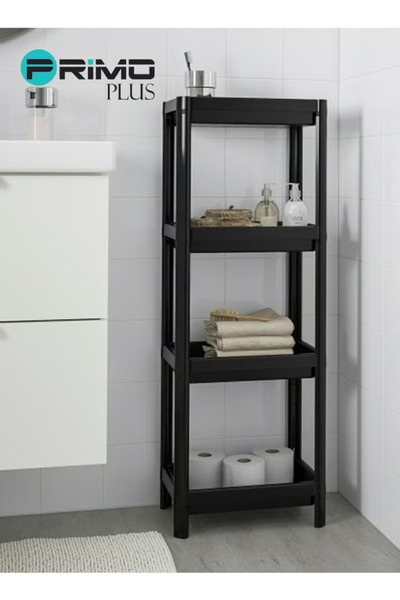 Primo Plus Viskin shelving unit black 36x100cm