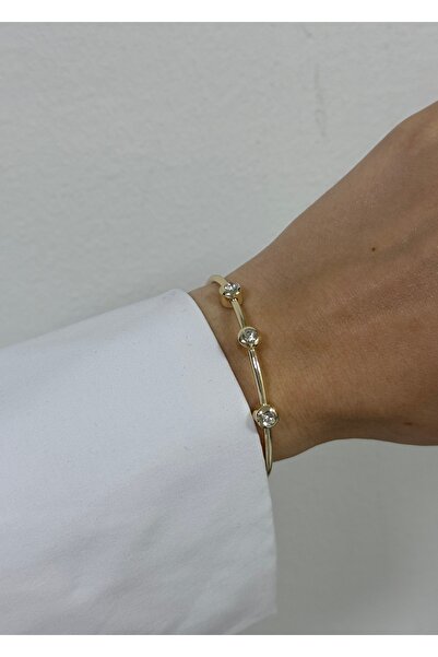 KİLİGİSTANBUL CİRCE 3 TAŞLI ESNEK BİLEZİK