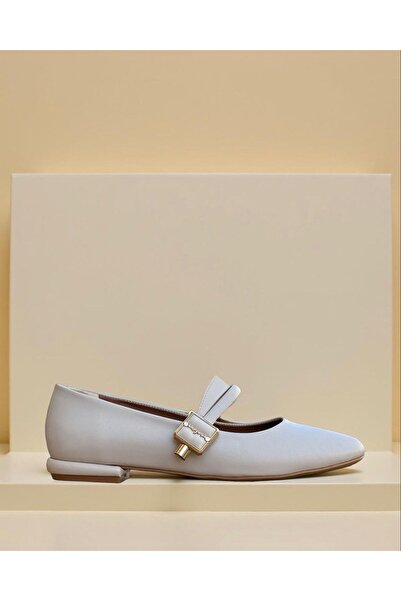 YALINAYAK Beety 25BY151903 Kadın Babet Ayakkabı Bej