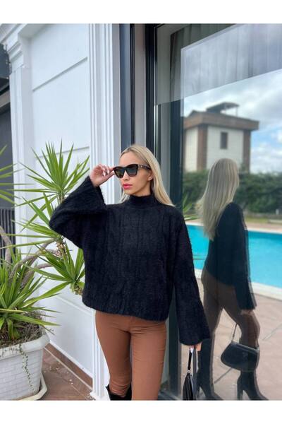 For Angels Πλεκτό πουλόβερ με γένια επένδυση fleece