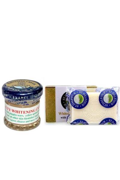 St. Dalfour سانت دالفور راديانس ديو: صابون تبييض مع الجلوتاثيون وفيتامين سي و...