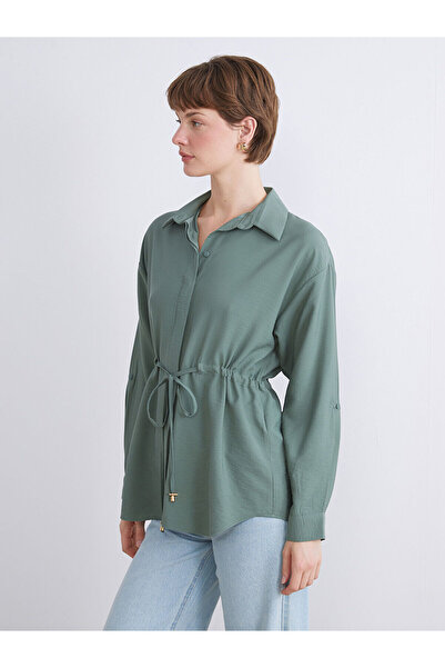 LC Waikiki New Season Women's Shirt Tunic with Lace-Up Detail