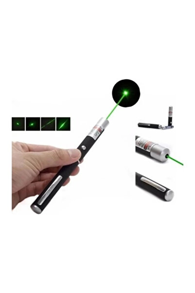 Epilons 10 Km Menzilli Tek Başlıklı Pilli Yeşil Lazer Uzun Menzil Kutulu Siyah