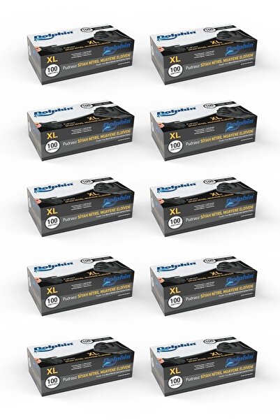 supertrend Siyah Çok Amaçlı Nitril Muayene Eldiveni XL Beden | 10 Paket - MDR