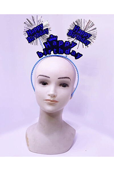 Twin Store Neon Color Birthday Crown with Happy Birthday Written Tassels 22X19 cm