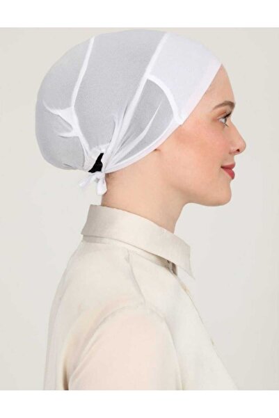 pure age Lavender Air Conditioned Seamless Plain Cap White