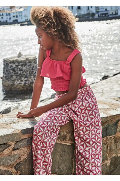 MAYORAL 8-14 Years Old Girl's Pants Crop Set Red