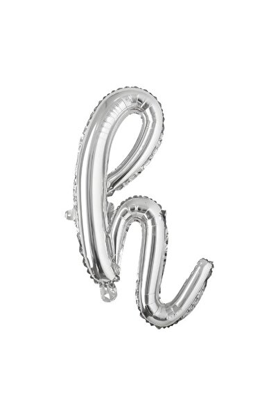 PartiCompany بالون فويل بحروف صغيرة مكتوبة بخط اليد - 18 بوصة (متوفر باللون الفضي والذهبي) 🎈 🔤 ✨