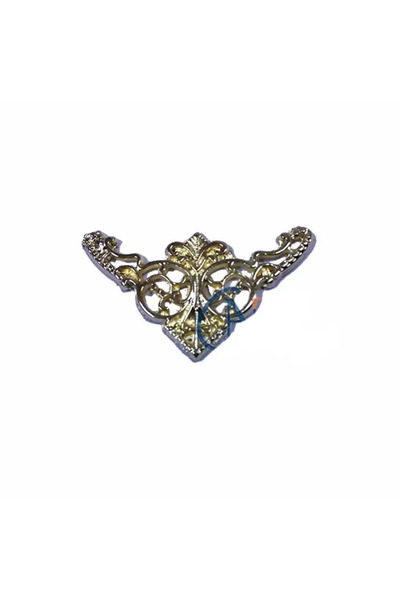 MEKs Decorative Corner Ornament, Corner Piece - Small, 19X34Mm, Yellow, 100 P...
