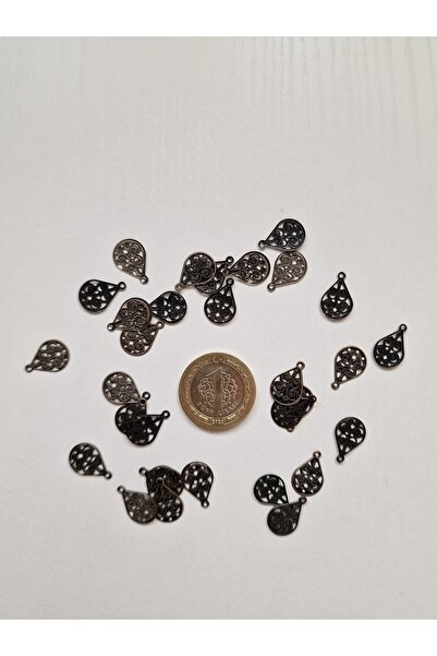 Hobi Kafe 20 قطعة من الملحقات المعدنية القابلة للتركيب على شكل قطرة