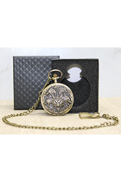 TTT Antique Clock with Dragon and Special Box