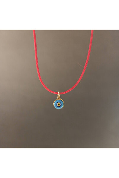 TREND Gümüş Nazar Boncuğu Kırmızı İpli Kolye, Ayarlanabilir Nazarlık Şans Kolyesi