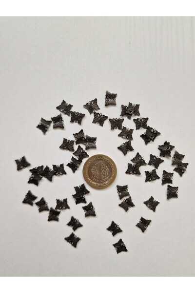 Hobi Kafe 30 قطعة من الإكسسوارات المعدنية القابلة للتركيب على شكل فراشة