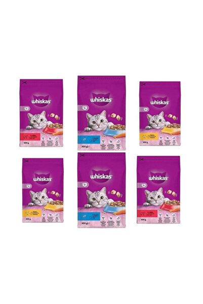 Whiskas 300 Gr Karışık Kedi Maması 6lı Set