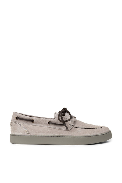 Deery Men's Genuine Suede Gray Casual Marine Shoes