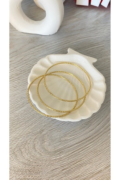 Eva shopping Ajda bilezik 3lü altın kaplama paslanmaz Çelik