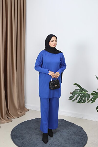 NİSUM MODA Ribbed Mercerized Trouser Suit