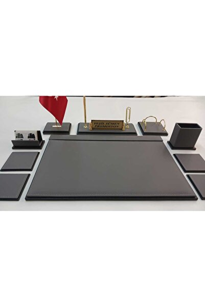 Yeşilsümen GRİ VE SİYAH KİŞİYE ÖZEL İSİMLİKLİ SÜMEN VE MAKAM TAKIMI