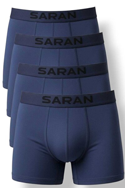 Fanilam Ανδρικό Σετ Μπόξερ Lycra Cotton Strech 4 τεμαχίων - Αντι-ιδρωτικό ύφασμα που αναπνέει - Saran