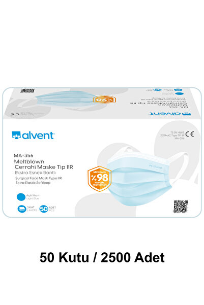 ALVENT Meltblown Maske 2500 Adet MA-356 - Yeni Nesil 50x50