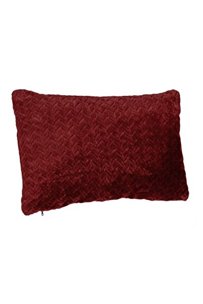 TOPI TOY Red, decorative pillow, two-sided, geometric embossed pattern, 35X55 cm