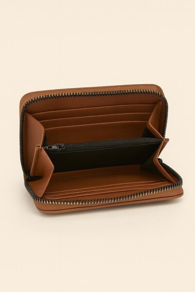 HAKKE Single Zipper Printed Wallet