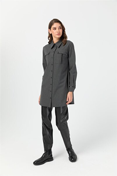 Esswaap Çift Cepli Tunik Antrasit