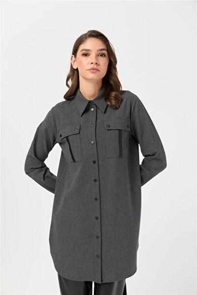 Esswaap Çift Cepli Tunik Antrasit
