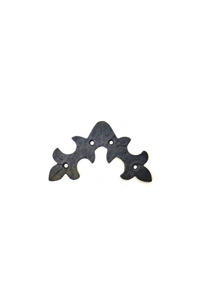 MEKs Antique Style Decorative Brass Leaf Miter - 100X110 Mm, Oxide